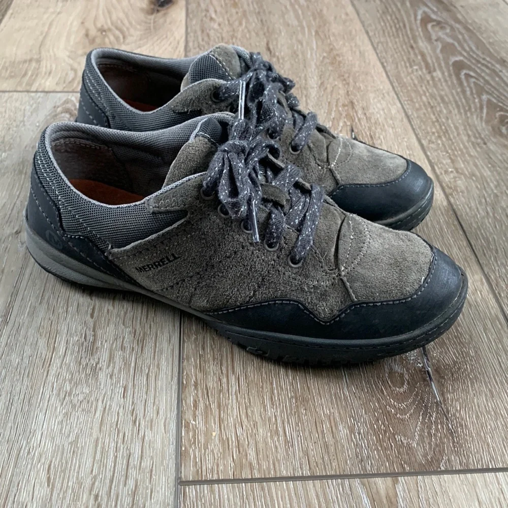Merrell Women's Albany Lace Granite Trail Sneakers Suede Leather Hiking Shoes